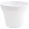 EDA Pot de fleur rond Toscane - Ø 48 x H 40 cm - 43 L - Blanc