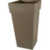EDA Pot De Fleur Carré Toscane 43 X H.80 Cm - Taupe - Eda
