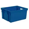 EDA Bac de rangement Manutention avec 2 poignées - 50 L - Bleu