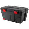 Malle de rangement - EDA - Trafic - 85 L - Noir et rouge - 2 roulettes