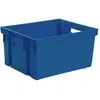 EDA Plastiques Bac de rangement Eda - Sans couvercle - Bleu minéral - 30 l