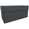 Jardinière - CAREL - Gris anthracite - 63 L - 78 x 39 x H.39 cm - EDA ...