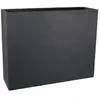 Jardinière rectangulaire Volcania effet pierre 63 L Anthracite - Eda