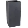 SANS EDA Pot haut carré Volcania H80cm - Contenance 31L - Gris anthracite