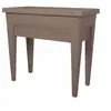 EDA PLASTIQUE Table potager City Veg&Table - 76 x 38,5 x Hauteur 68 cm - 57 L - Taupe