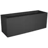 EDA PLASTIQUE Balconnière rectangulaire 59x20x23 cm en polypropylène anthracite