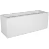 EDA PLASTIQUE Balconnière rectangulaire 59x20x23 cm en polypropylène blanc
