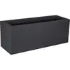 Jardinière plastique EDA Durdica Up anthracite 79,5 x 29,5 x h.29,5 cm