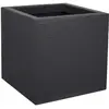 EDA PLASTIQUE Pot carré simple paroi Graphit Up 30cm 21L anthracite