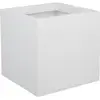 EDA PLASTIQUE Pot carré simple paroi Graphit Up 30cm 21L blanc