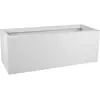 EDA PLASTIQUE Jardinière rectangulaire 80x30x30 cm en polypropylène blanc