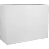 EDA PLASTIQUE Muret double paroi 86cm 46L blanc cérusé Loft L Graphit