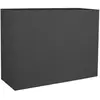EDA PLASTIQUE Jardinière rectangulaire Graphit - 78,5 x 29,5 x 60 cm - 46 L - Gris anthracite -