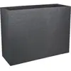 SANS Jardiniere Loft L Volcania Anthracite - 78.5x29.5x60cm 46l - Eda Plastiques