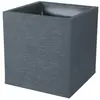 EDA PLASTIQUE Bac a fleurs carré - 57 L - 49,5 x 49,5 x 49,5 cm - Gris