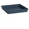 EDA 013648 Soubassement/Soucoupe carrée Toscane 40x40x5,9 cm Bleu Jean