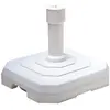 EDA PLASTIQUE Pied de parasol béton carré - Blanc - 25kg