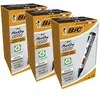 Bic - 3 Boîtes de 12 marqueurs permanents Marking 2000 ECOlutions noir...