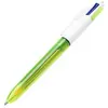 Stylo à bille Bic 4 Couleurs Jaune Fluo