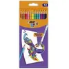 Pochette de 12 crayons de couleur Bic Kids Evolution Illusion