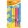 Blister 5 surligneurs BIC Minions couleurs assortis
