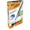 Lot de 4 marqueurs Velleda 1701 - BIC - Pointe large - 4 couleurs