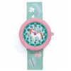 Montre d'apprentissage DJECO - Cheval - Bleu et rose - Mixte