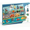 Djeco - Puzzle en bois Vroum Multicolore taille unique