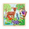 Puzzle - Djeco - Puzzlo Forest - Puzzle en bois - 16 pièces - Pour enfants à partir de 3 ans