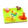 Encastrement 3D - DJECO - Bildi - 6 pièces - Vert et Multicolore - Bébé