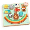 Djeco Puzzle en relief Puzz & Boom Rainbow (12 pièces)