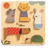 Djeco - Puzzle animaux Woodypets - 5 pièces Multicolore taille unique