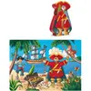 Puzzle 36 pièces - Silhouette : Le pirate et son trésor Djeco-DJ07220