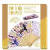 DJECO- DIY Abanico Con estuche Apara colorear Étuis, DJ07945, S