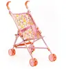 Djeco Accessoire pour poupon Poméa 32 cm : Poussette Flowers - 51,5 cm