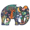 Djeco - Puzzle 150 Pièces - Elephant Puzz'art
