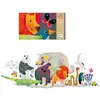 Djeco - Puzzle Géant 36 Pièces - La Parade Des Animaux