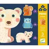 Djeco - Puzzle Évolutif - Lot De 3 Puzzles De 9, 12 Et 16 Pièces - Dans La Forêt