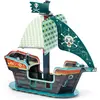 Puzzle 3D 23 pièces Bateau de pirate Djeco