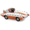 DJECO Piranha Kart - Kart à pédales pour enfants unisexes - Marin - Enfants
