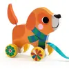 Djeco Lou Le petit chien a tirer en bois