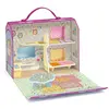 Djeco Maison de Bluchka et Indie - Figurines Tinyly avec Roulotte Transportable - Neuf
