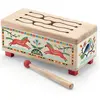 DJECO- Animambo Wooden Drum Jouets sonores, 36028, Multicolore