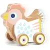 Jouet à pousser Djeco Boîte à musique BabySing Poule en bois