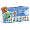 Puzzle frise 10 pièces : Nounours s'habille