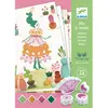 Djeco DJ08741 Tampons Mix and Match Flower Girls Stamp Set