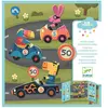 Djeco Stickers Repositionnables pour Voitures et Animaux - Activité Créative - Neuf