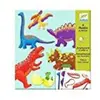 6 Pantins à colorier Dinosaures Djeco