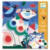Djeco - Cartes à peindre Le bestiaire - Set de 4 Multicolore taille unique