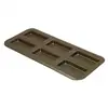 Plaque 6 financiers acier revêtu L38 x l18 x H1.3 cm Gobel
